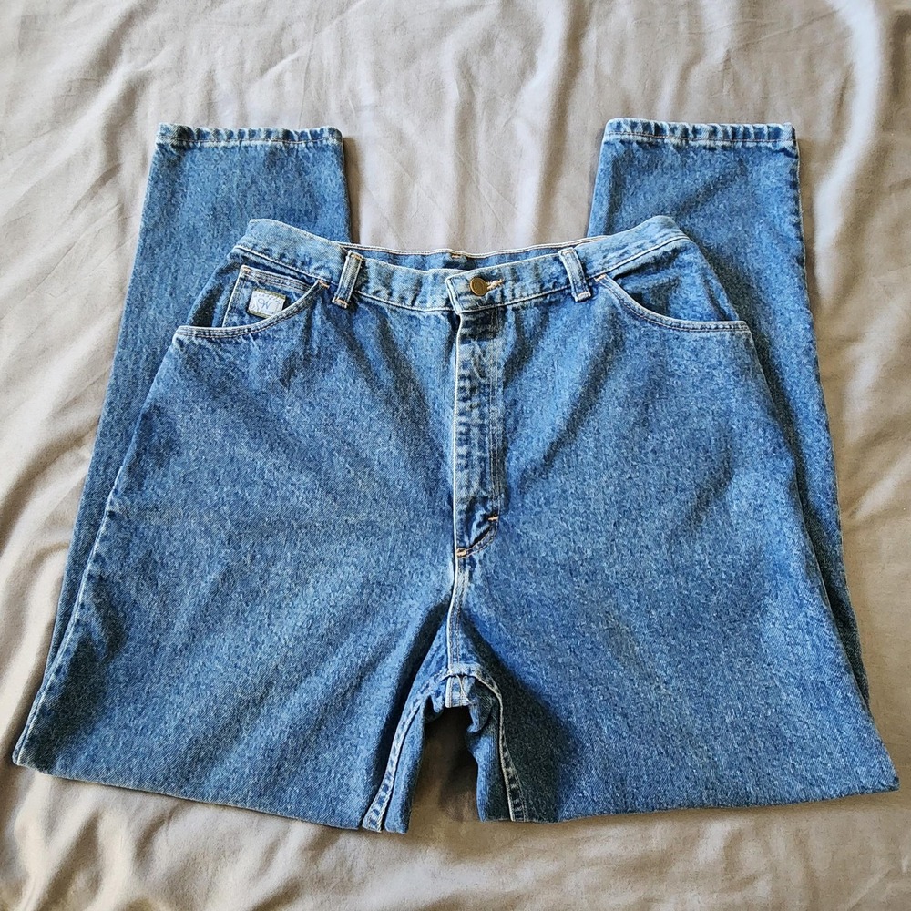 VINTAGE Wrangler Jeans Womens 18 Short High Rise Tapered Made‎ in USA 90s